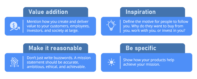 4 Key elements of a good mission statement