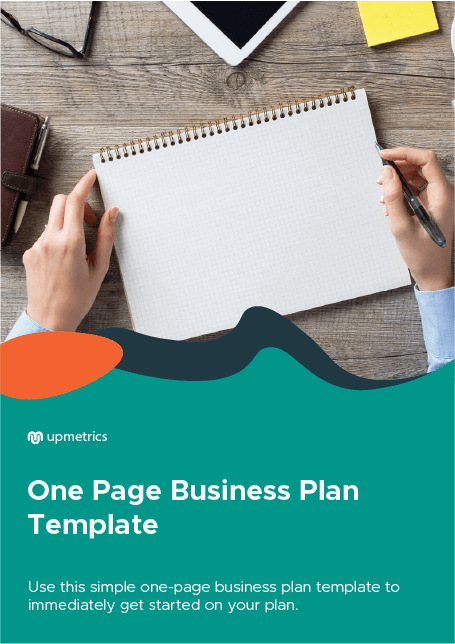 Free One Page Business Plan Template Cover