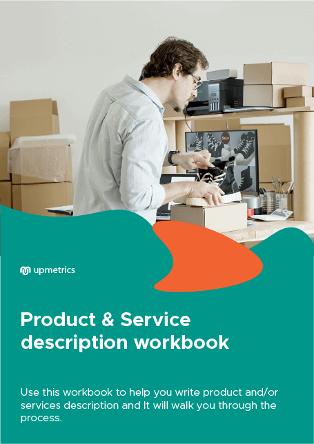 Free Product and Service Description Worksheet Cover