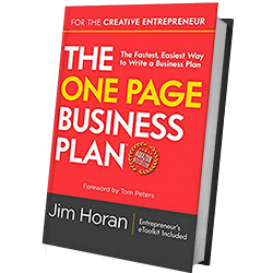 The One Page Business Plan for the Creative Entrepreneur