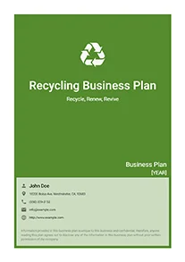 Recycling Business Plan