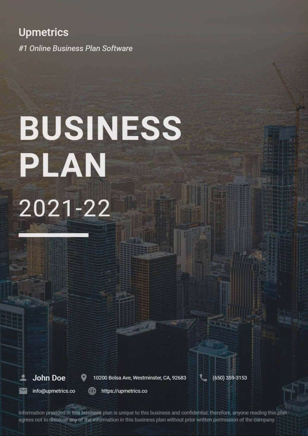 Business Plan Cover Page Designs [FREE DOWNLOAD]  Upmetrics In Business Plan Cover Page Template