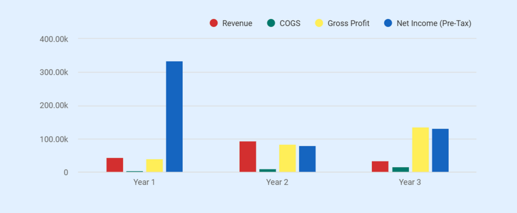 Social media marketing business income statement