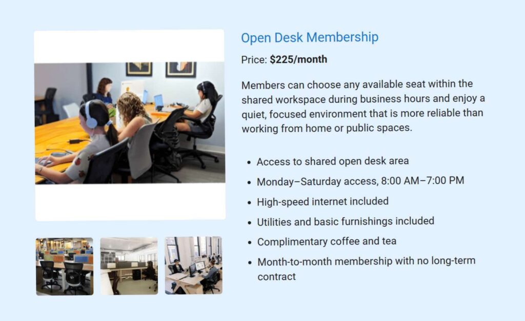 Open desk access
