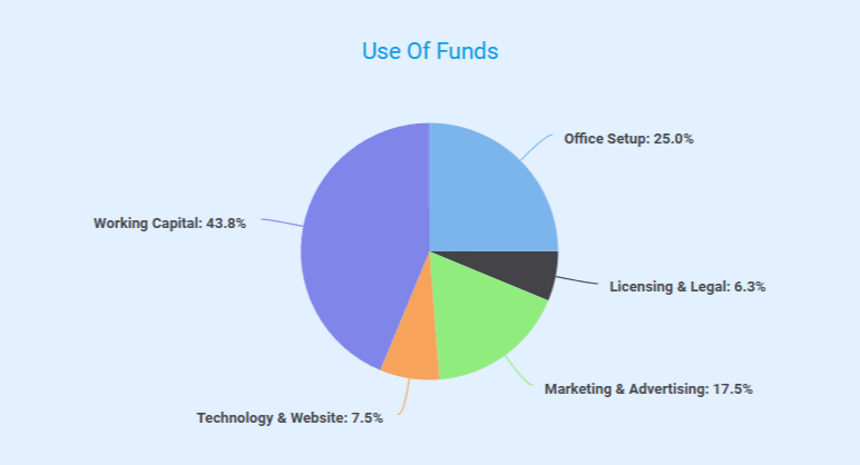 insurance agent business plan use of funds