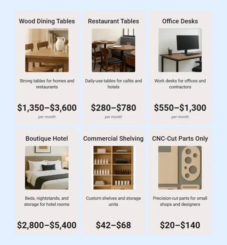 Furniture manufacturing business plan products services
