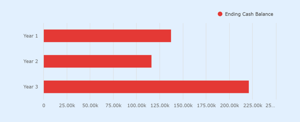 Projected cash flow statement
