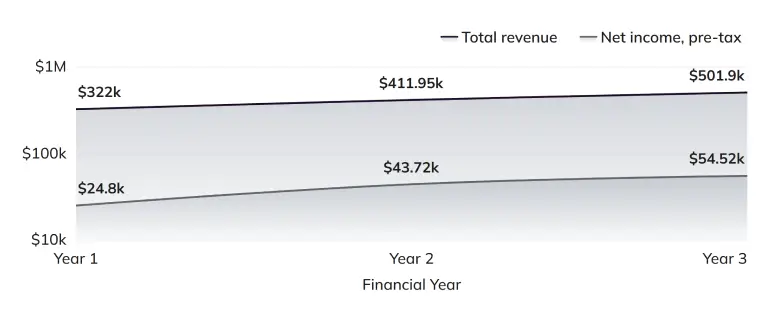 Hr consulting business plan projected profit and loss statement_