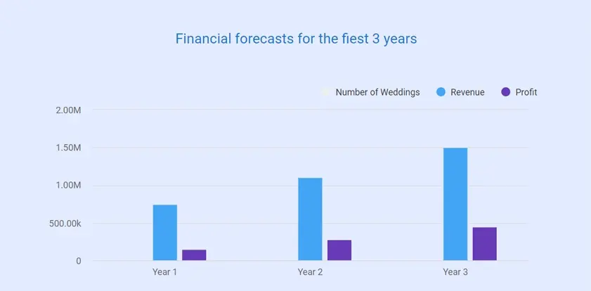 financial forecast for the first 3 years