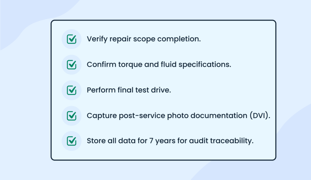 Auto repair shop business plan checklist