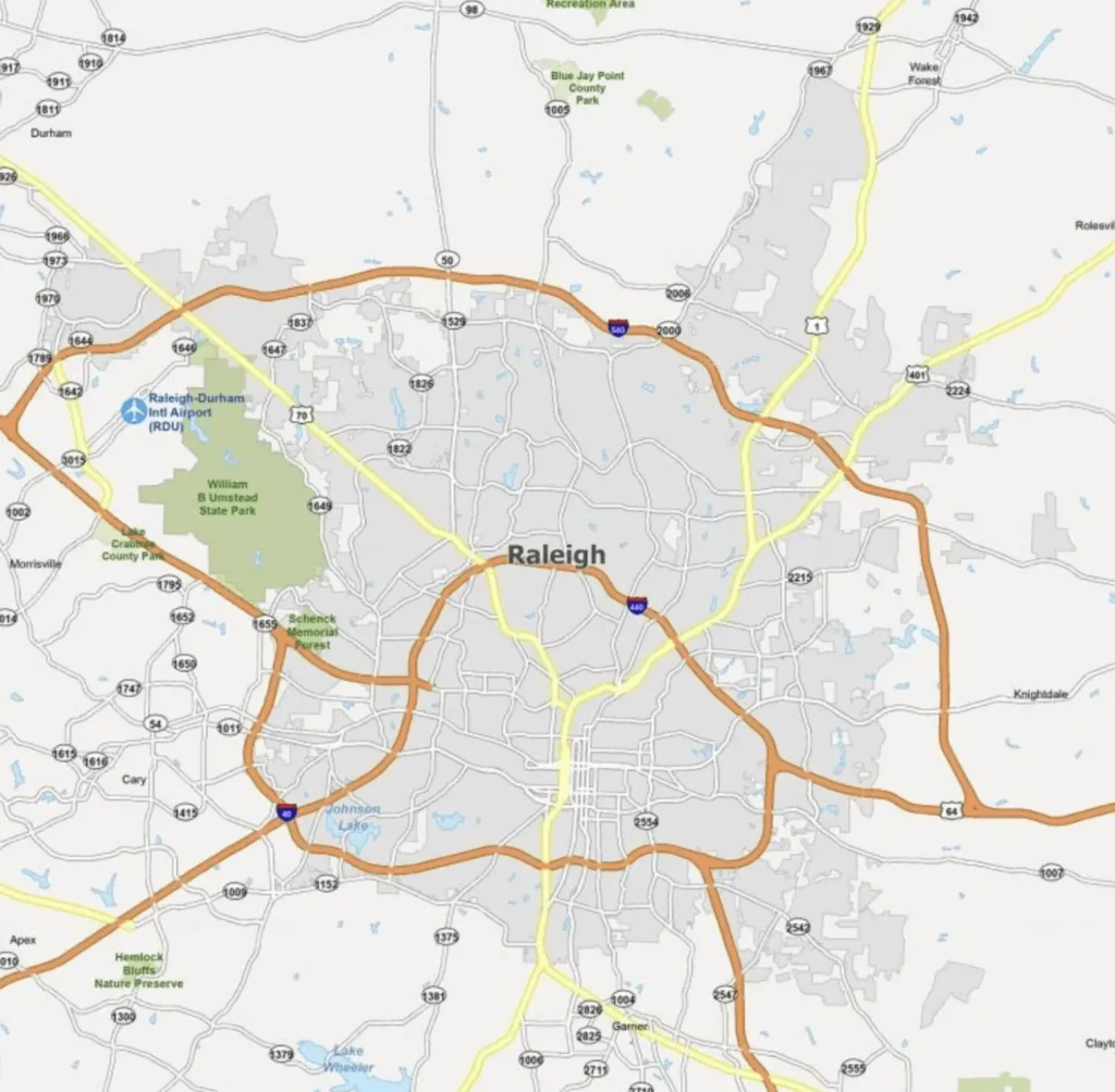 Service area and location