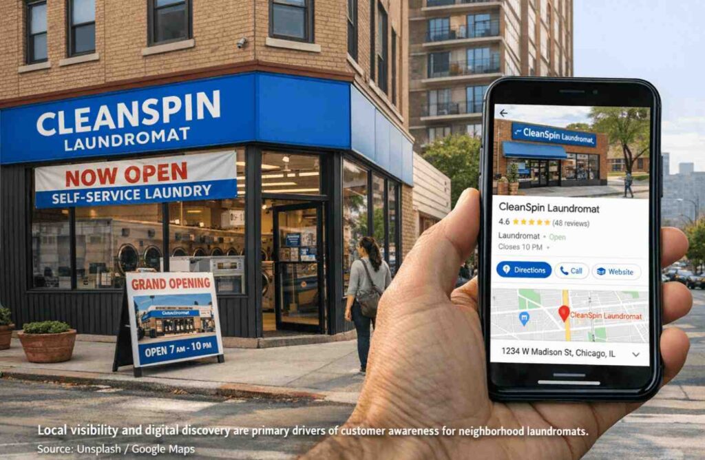 Exterior signage and window branding