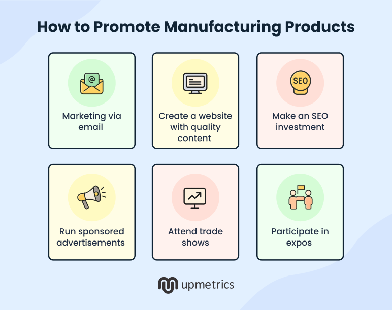 How to promote manufacturing products