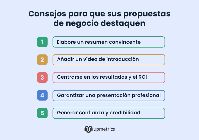 consejos para que sus propuestas de negocio destaquen