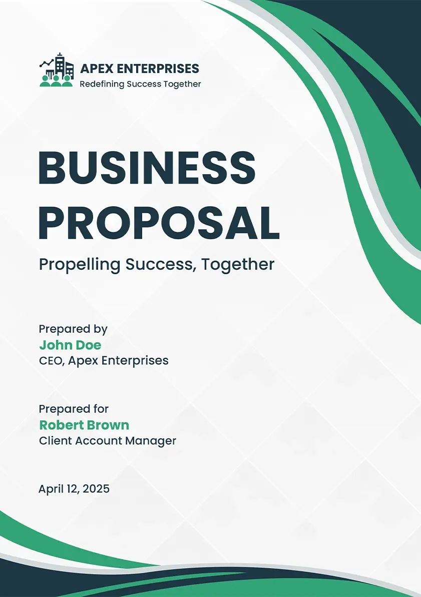business proposal cover image