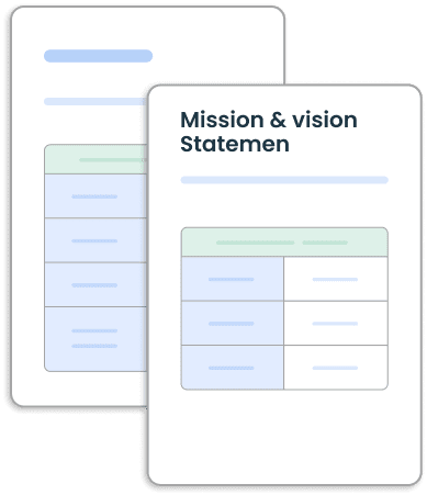 Mission and Vision Statement Templates