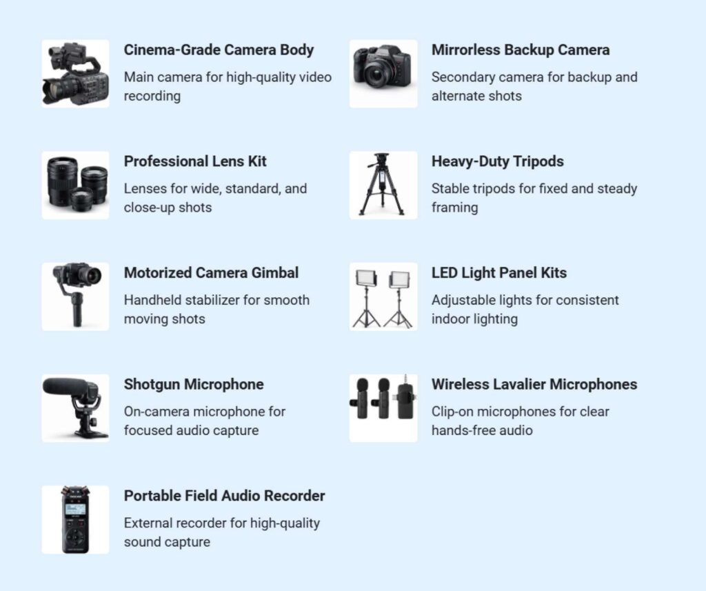 Equipment and technology infrastructure