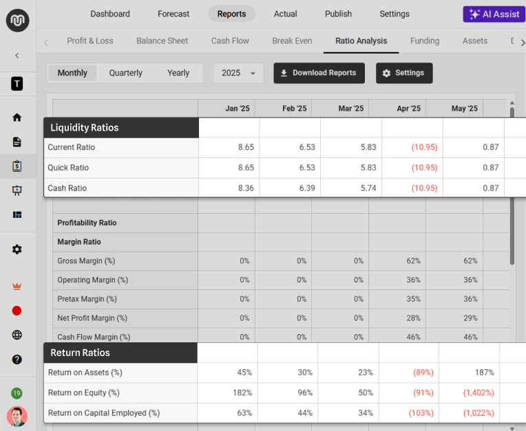 Financial ratios and investor analysis
