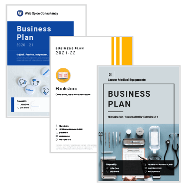 cover page of a business plan template