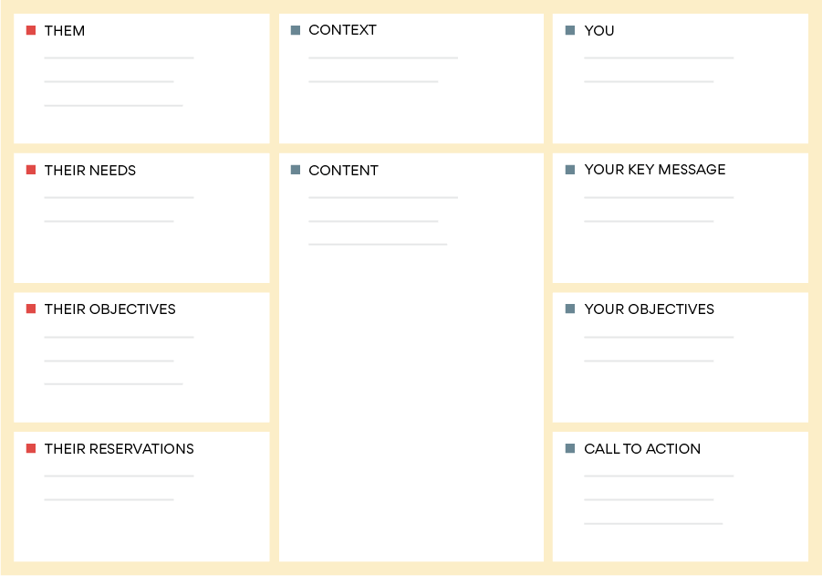 Pitch planner canvas