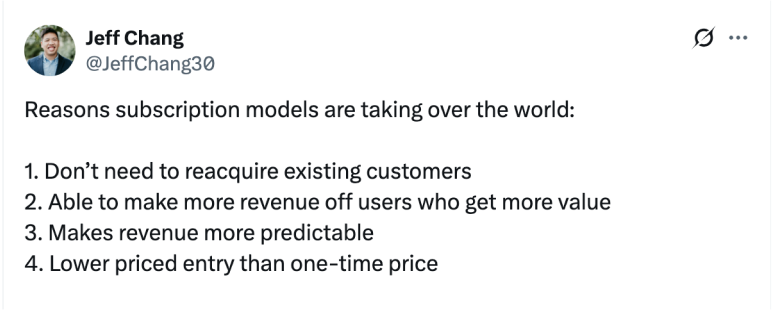 subscription and membership models will drive revenue