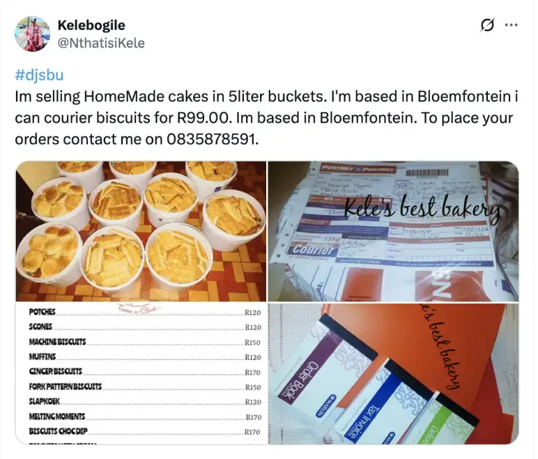 selling bakery goods online