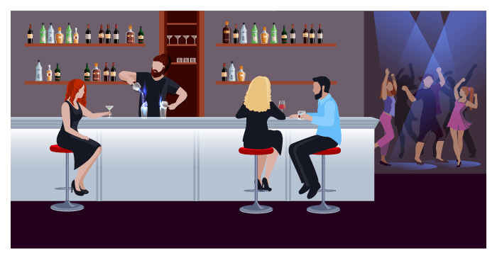 Environment In A Bar