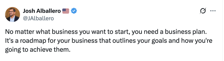 Make a business plan josh alballero
