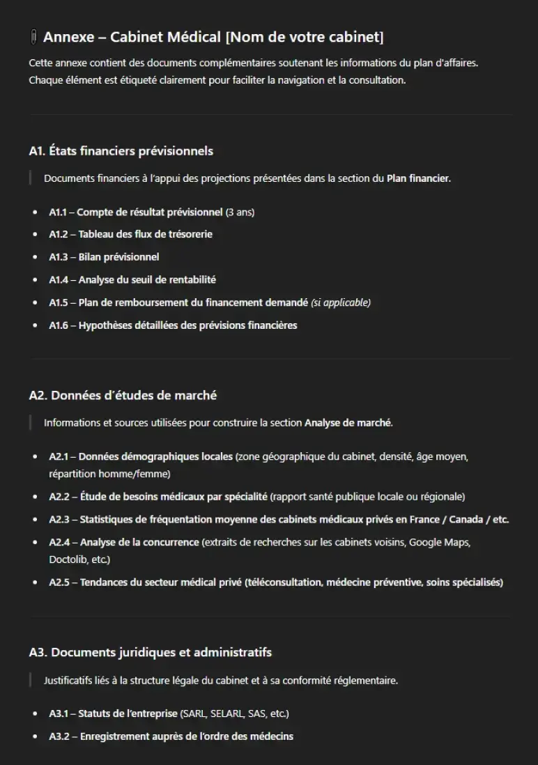 Appendix response