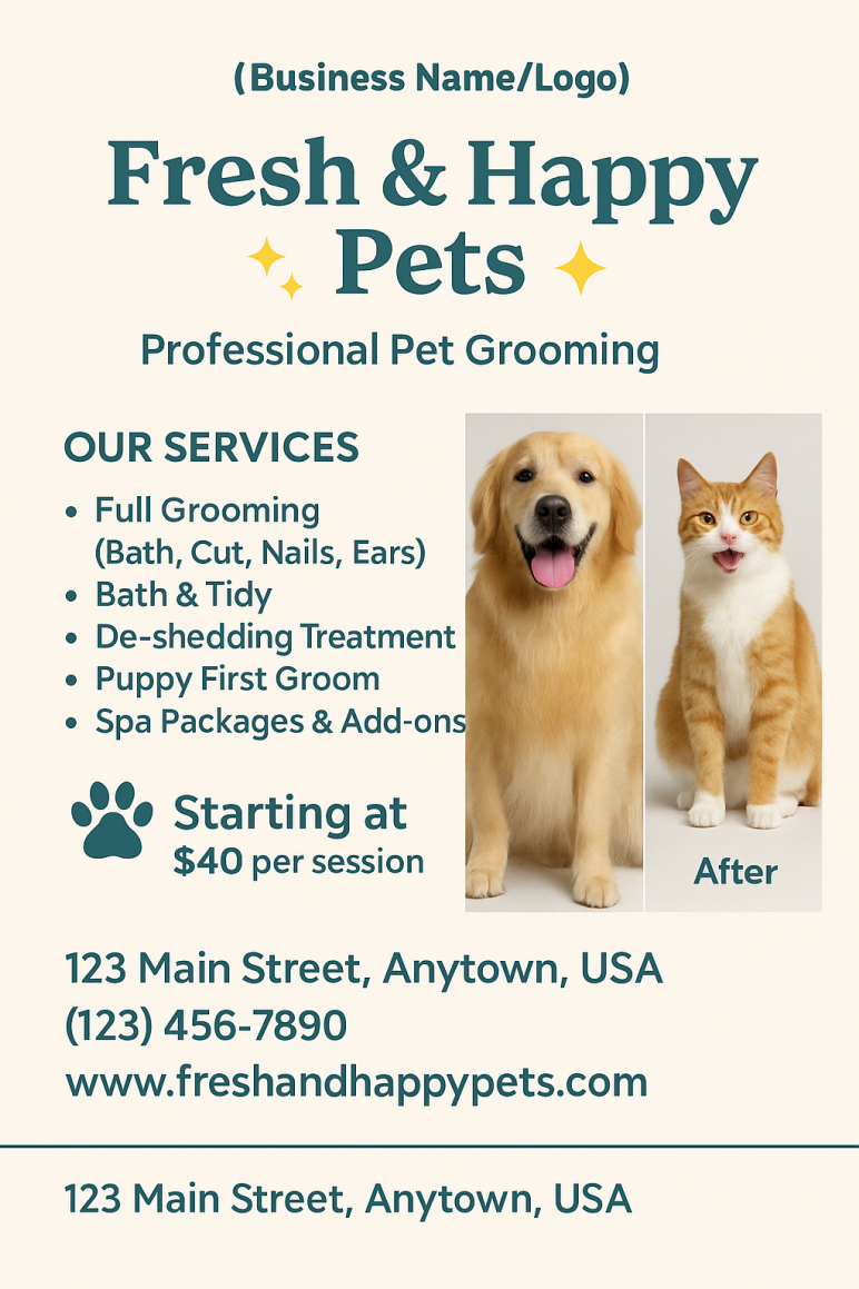 pet grooming marketing strategy