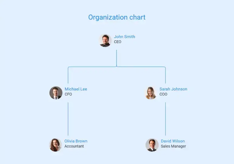organizational structure of your management team