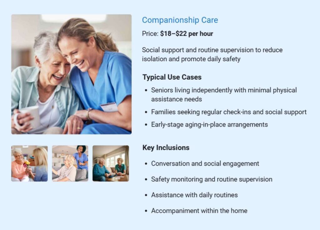Companionship care service