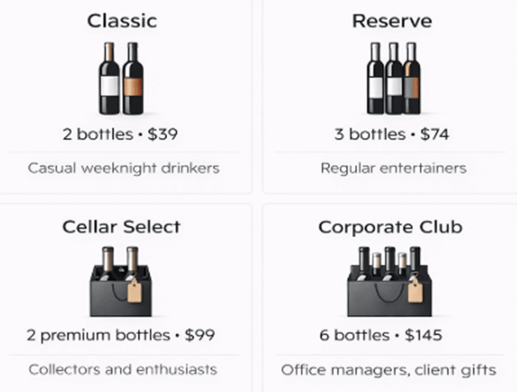 Wine club monthly subscriptions