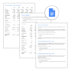 Google Docs Business Plan Template