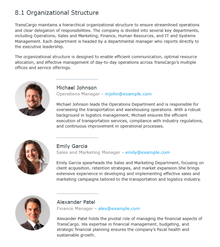 Operations and management