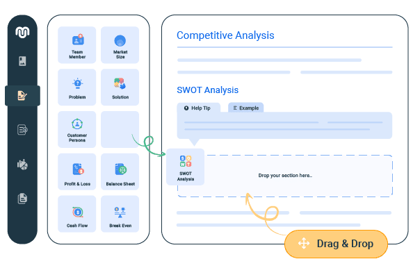 Design visually appealing sections