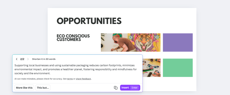 canva eco conscious customers