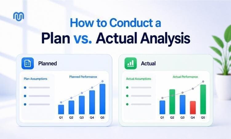 How to conduct a plan vs actual analysis