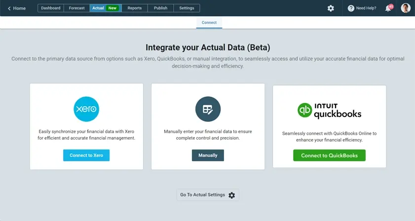 integration with xero or quickbooks