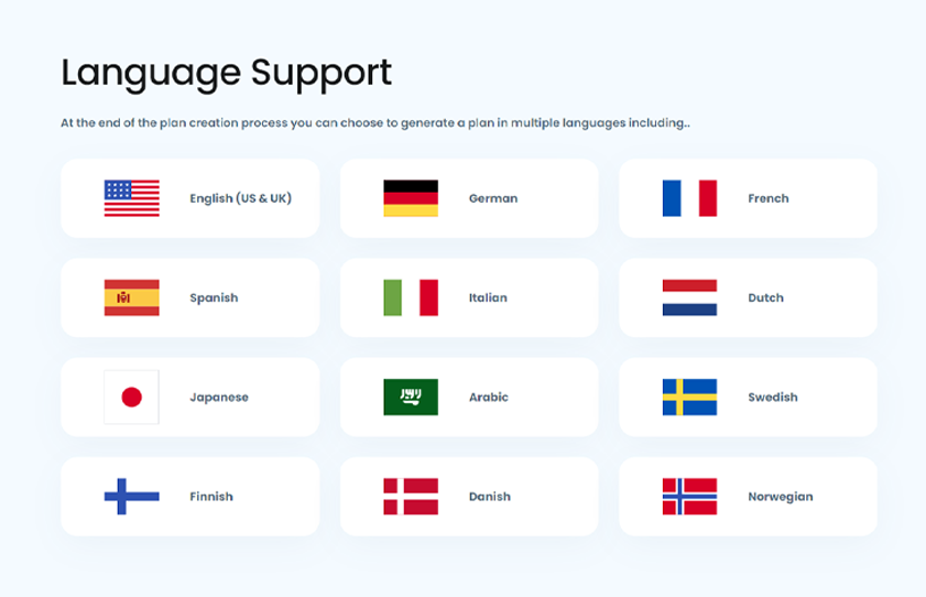 multi language support