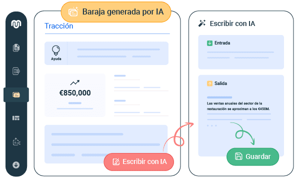 es ai para generar su pitch deck