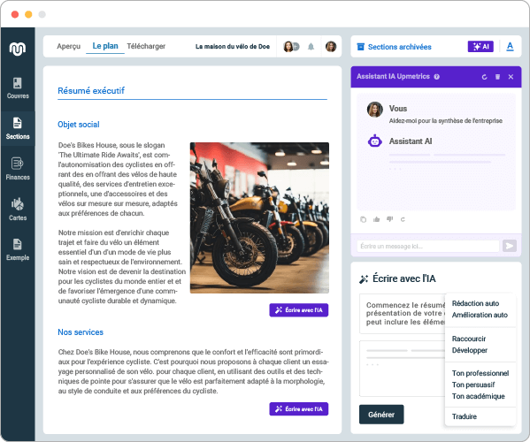 fr constructeur de plan d_affaires alimenté par intelligence artificielle
