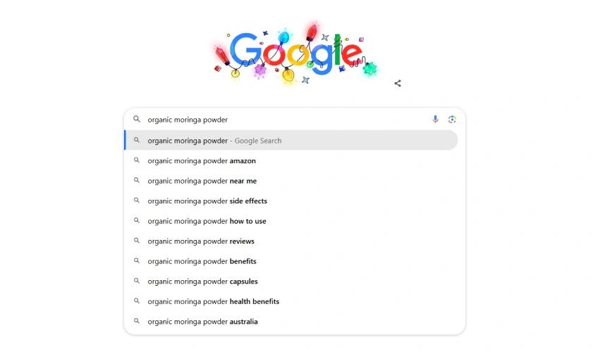 google search keyword suggestion