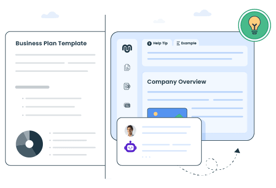 Business plan template vs upmetrics