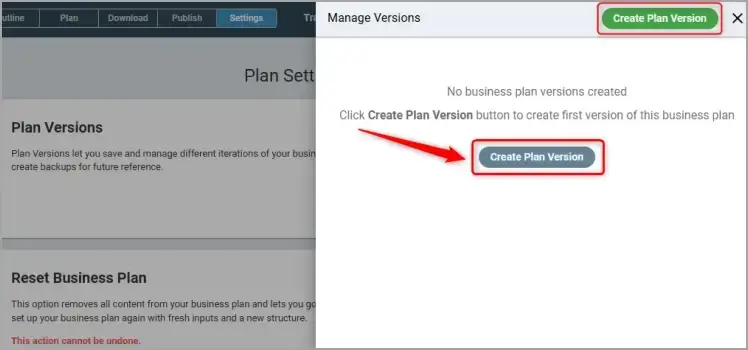 plan versioning