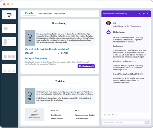 de pitch deck in wenigen minuten erstellen