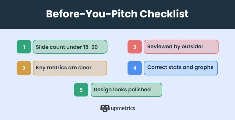 before you pitch checklist