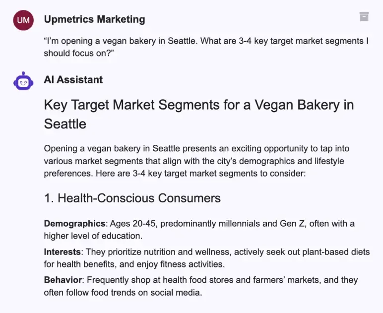 identify segment your target market upmetrics reply