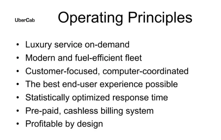 Operating principles