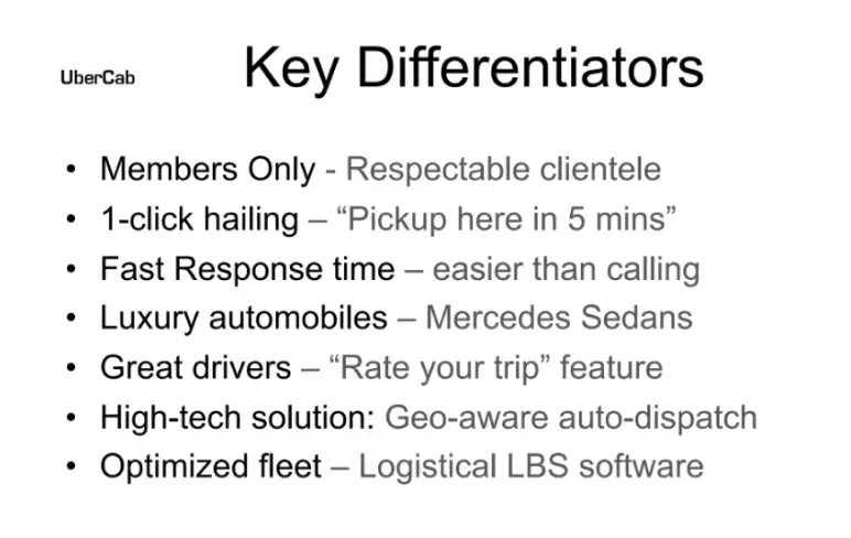 Key differentiators
